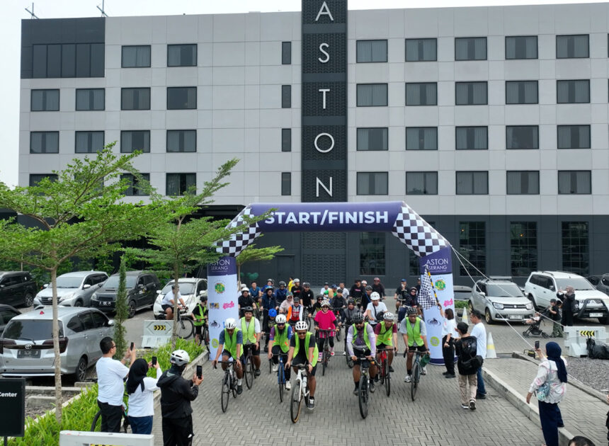 Rayakan Tiga Tahun, Aston Serang Gelar Funbike 4 KM dan Latihan Pushbike Anak